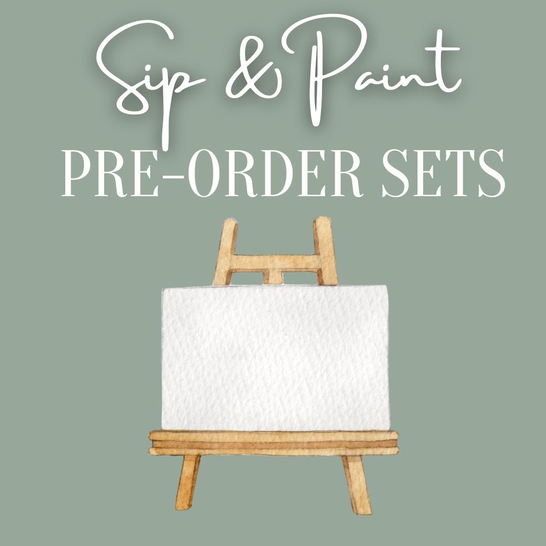Sip & Paint Sets (Pre-Order) | Botanical Green Collection