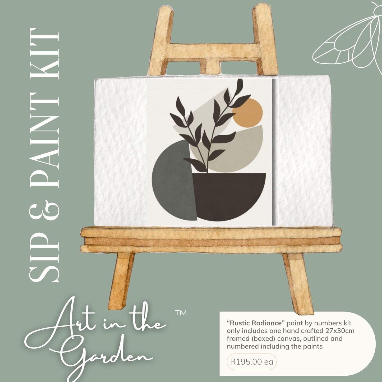 Sip & Paint kit (Rustic Radiance)