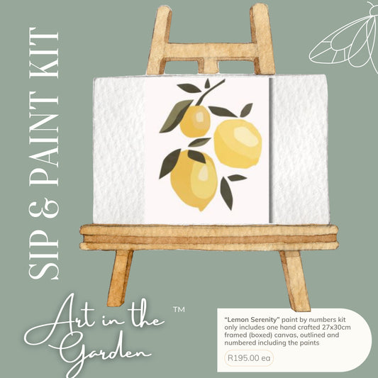 Sip & Paint kit (Lemon Serenity)