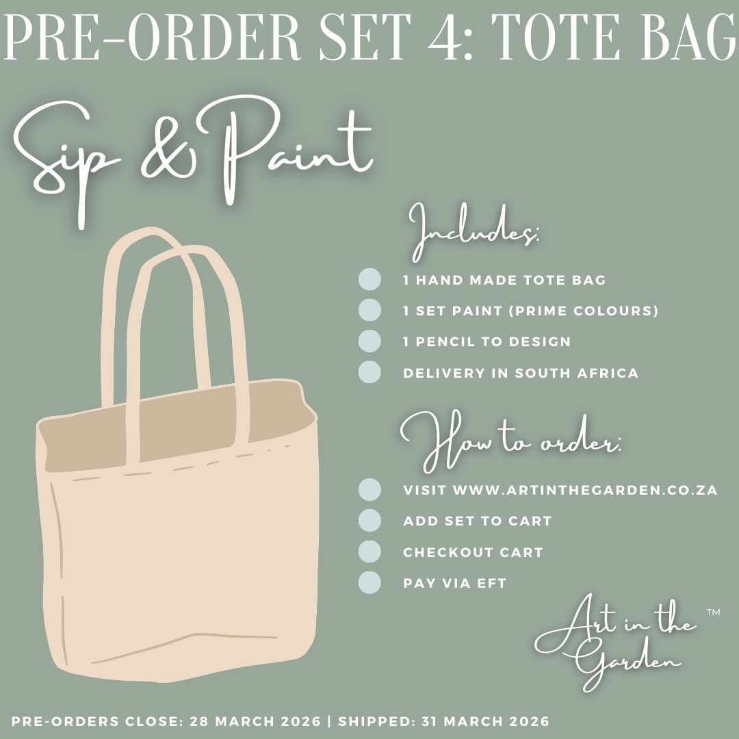 Pre-Order Set 4: Tote Bag | Tote Bag Sip & Paint Set